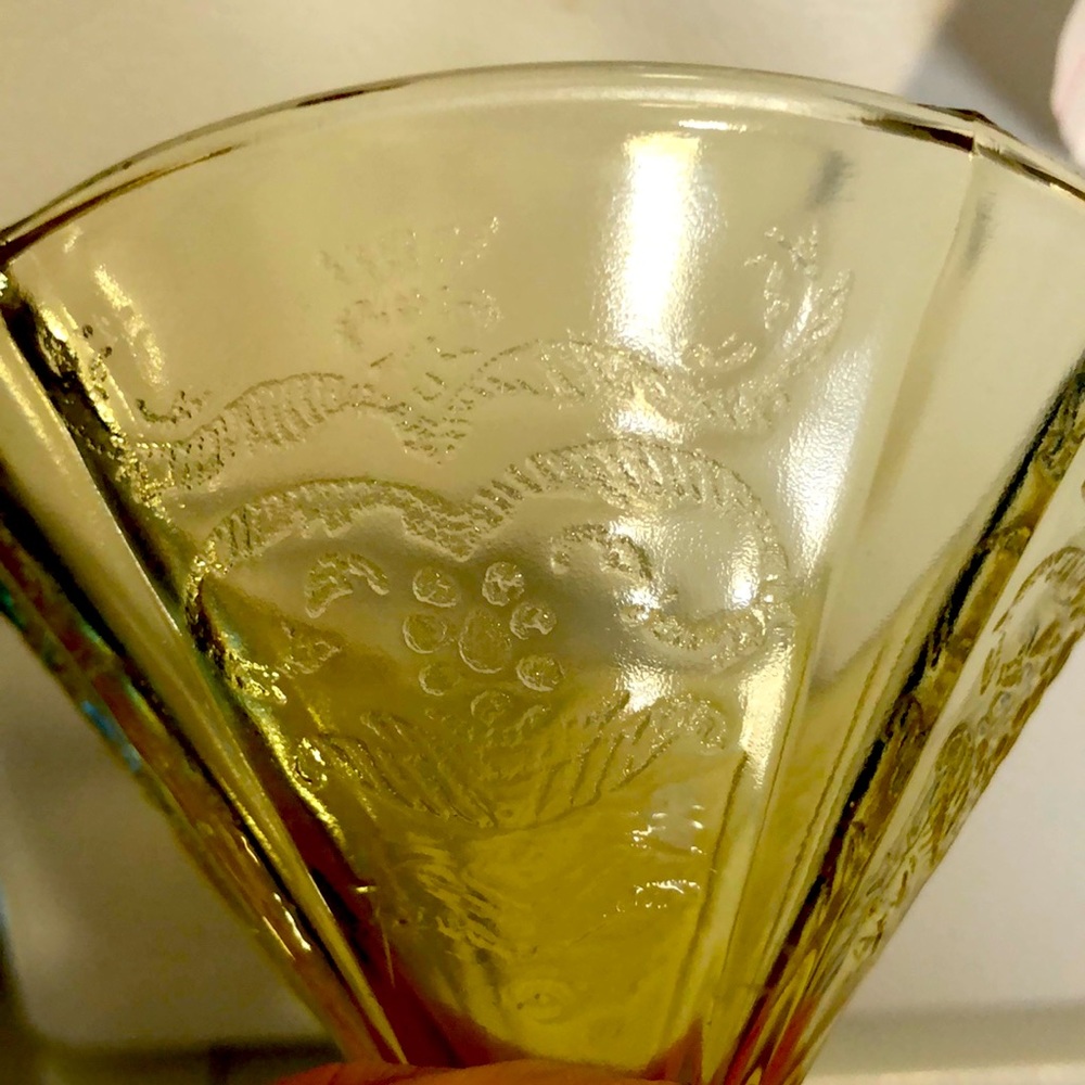 Federal Glass Madrid Amber Sherbet Dish 2.75" Depression Art